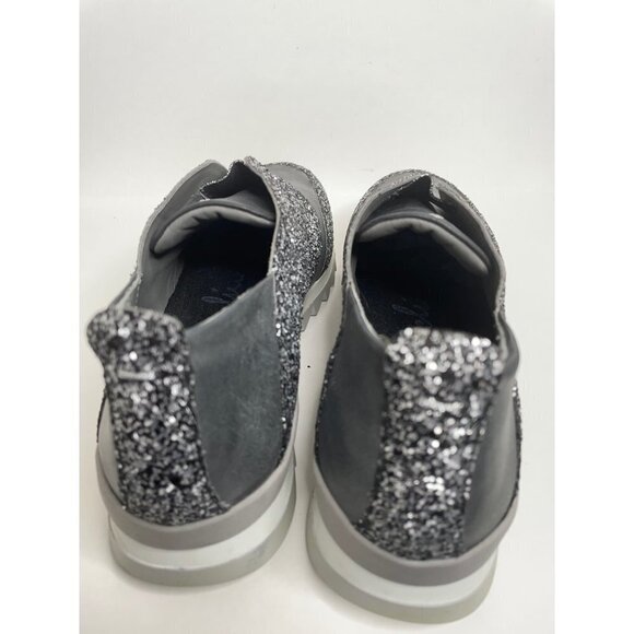 Free People Henry Beguelin Twinkle Slip-On Leather Sneaker Glitter Size 39 US 9 - Picture 6 of 10